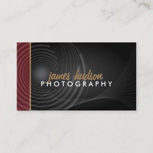 Moderne fotograaf visitekaartje (Voorkant)