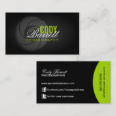 Moderne fotograaf visitekaartje (Voorkant / Achterkant)