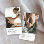 Moderne fotograaf visitekaartje