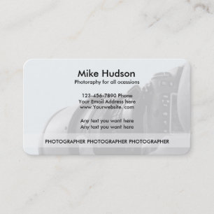 Moderne Fotograaf Visitekaartjes