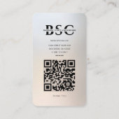 Moderne Fotograaf Zilver Goud Instagram Grid Visitekaartje (Achterkant)