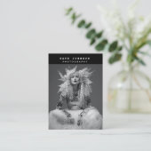 Moderne fotograaf zwart-witfotografie visitekaartje (Staand voorkant)