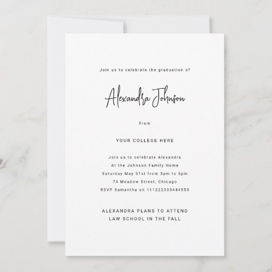 Moderne fotograafpartij aankondiging (Achterkant)