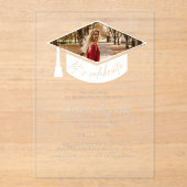 Moderne fotograafpartij acryl uitnodigingen (Voorkant)