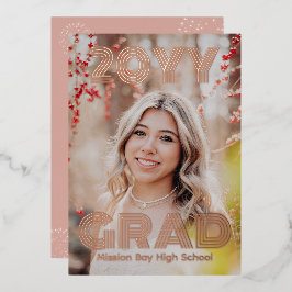 Moderne fotograafpartij folie uitnodiging