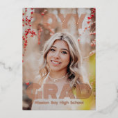 Moderne fotograafpartij folie uitnodiging (Voorkant)