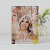 Moderne fotograafpartij folie uitnodiging (Staand Voorkant)