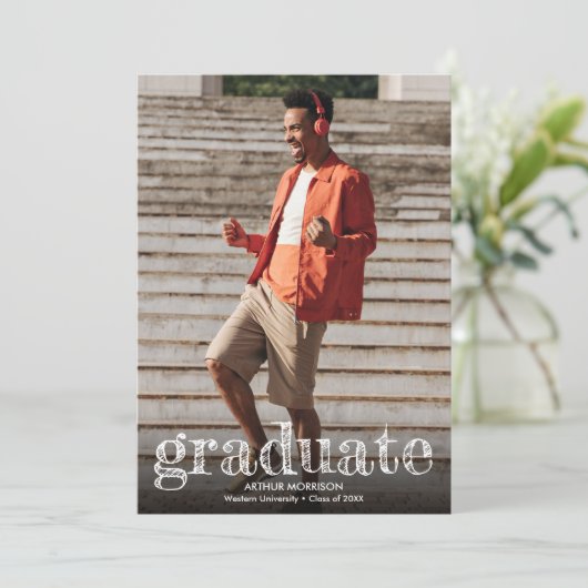 Moderne fotograafpartij kaart (Staand voorkant)