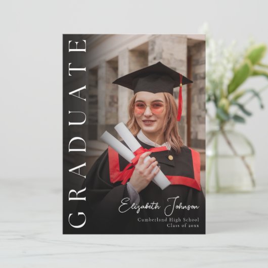 Moderne fotograafpartij kaart (Staand voorkant)