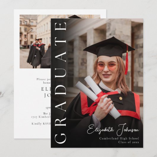 Moderne fotograafpartij kaart (Voorkant / Achterkant)