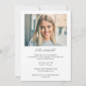 Moderne fotograafpartij kaart (Achterkant)