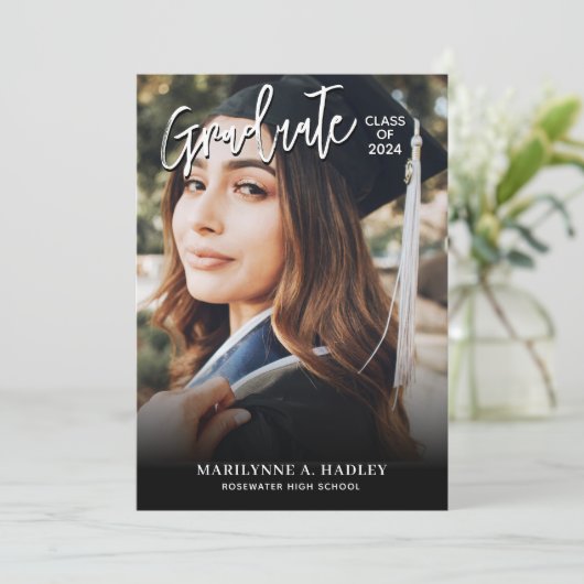 Moderne fotograafpartij kaart (Staand voorkant)