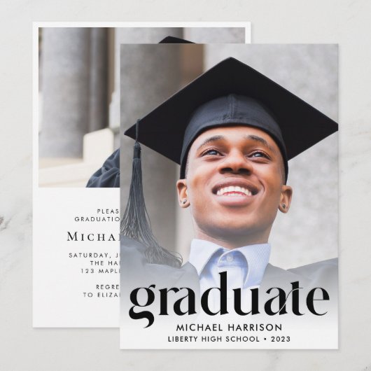 Moderne fotograafpartij kaart (Voorkant / Achterkant)