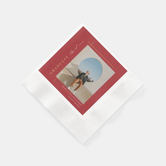 Moderne fotograafpartij servet (Hoek)