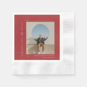 Moderne fotograafpartij servet (Voorkant)