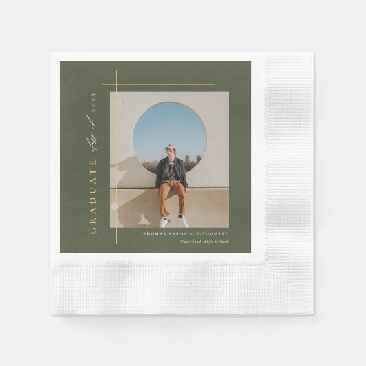 Moderne fotograafpartij servet (Voorkant)