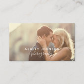 Moderne Fotografe script Sociale Media Foto Visitekaartje (Voorkant)