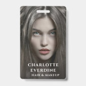 Moderne Fotografeur Haar Make-up Artiest Badge (Achterkant)