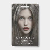 Moderne Fotografeur Haar Make-up Artiest Badge (Voorzijde)