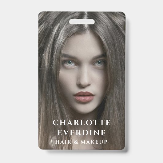 Moderne Fotografeur Haar Make-up Artiest Badge (Voorzijde)
