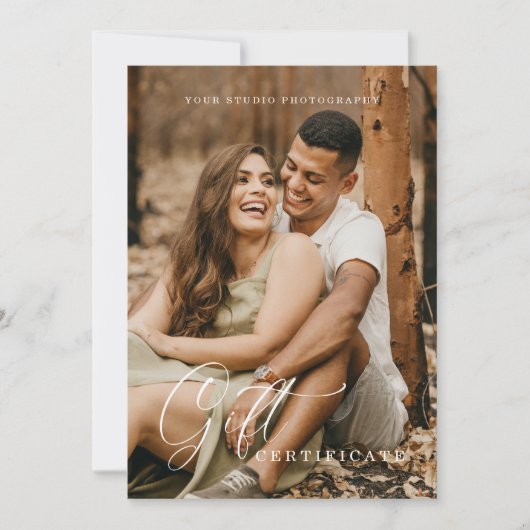 Moderne fotografie-cadeaubon | CadeauKaart (Voorkant)