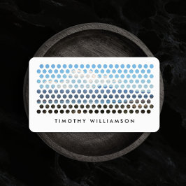 Moderne fotografie cirkels patroon visitekaartje