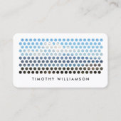 Moderne fotografie cirkels patroon visitekaartje (Voorkant)