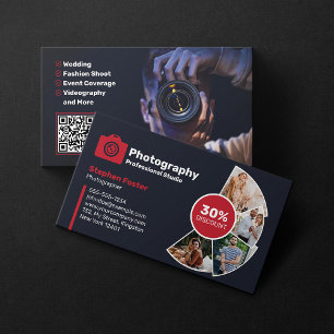 Moderne Fotografie Foto Fotograaf QR Code Visitekaartje
