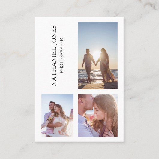 Moderne fotografie fotograaf fotograaf visitekaartje (Voorkant)