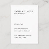 Moderne fotografie fotograaf fotograaf visitekaartje (Achterkant)