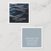 Moderne fotografie fotograaf vierkante visitekaartje (Voorkant / Achterkant)