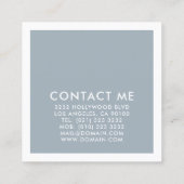 Moderne fotografie fotograaf vierkante visitekaartje (Achterkant)