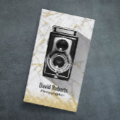 Moderne fotografie Gold Marble fotograaf camera Visitekaartje