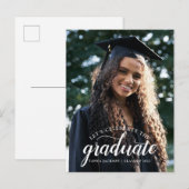 Moderne fotografie-lampvoet en gans aankondigingskaart (Voorkant / Achterkant)