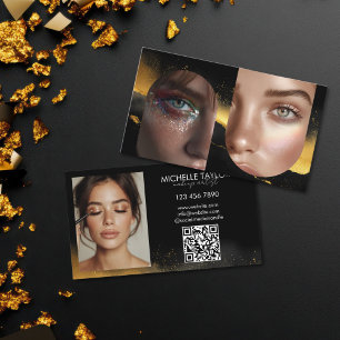 Moderne Fotografie Make-up Artist Sociale Media Visitekaartje