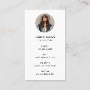 Moderne Fotografie   Minimalistisch Professioneel  Visitekaartje