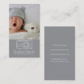 Moderne fotografie-professional visitekaartje (Voorkant / Achterkant)