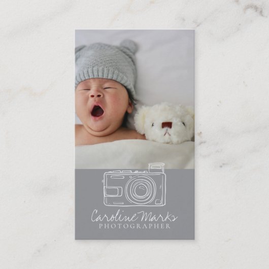 Moderne fotografie-professional visitekaartje (Voorkant)
