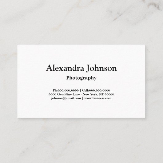 Moderne fotografie QR Code Fotograaf Visitekaartje (Achterkant)