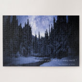 Moderne fotografie Quote Night Sky Snow Legpuzzel (Horizontaal)