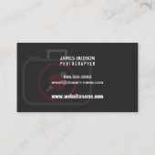 Moderne fotografie Red White Grey Visitekaartje (Achterkant)