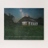 Moderne fotografie Serene Night Sky Quote Legpuzzel (Horizontaal)