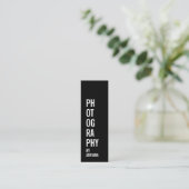 Moderne fotografie trendy chic fotograaf mini visitekaartje (Staand voorkant)