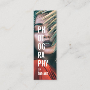 Moderne fotografie trendy chic fotograaf mini visitekaartje