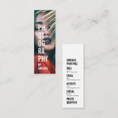 Moderne fotografie trendy chic fotograaf mini visitekaartje (Voorkant / Achterkant)