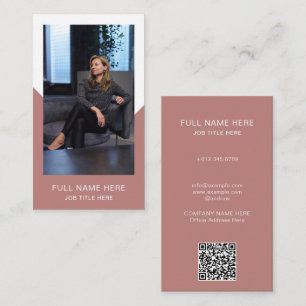 Moderne Fotografie Visitekaart voor Creatieve Bero Visitekaartje