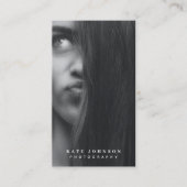 Moderne fotografie Volledige foto Stijlvolle grijs Visitekaartje (Voorkant)