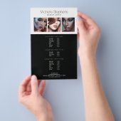 Moderne fotografie voor scherpe artistieke spellij flyer (Hand)