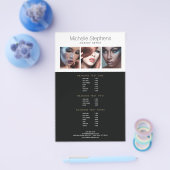 Moderne fotografie voor scherpe artistieke spellij flyer (Enkel)