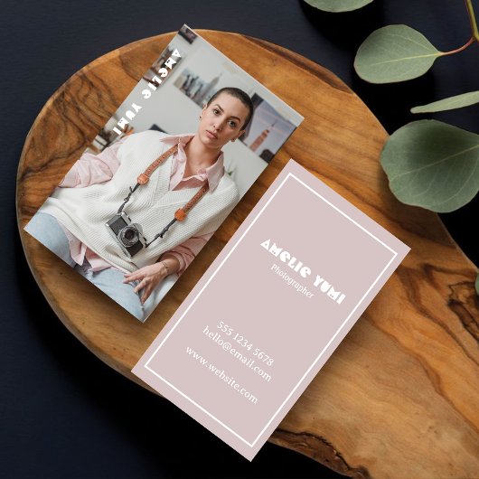 Moderne fotografiefotograaf visitekaartje